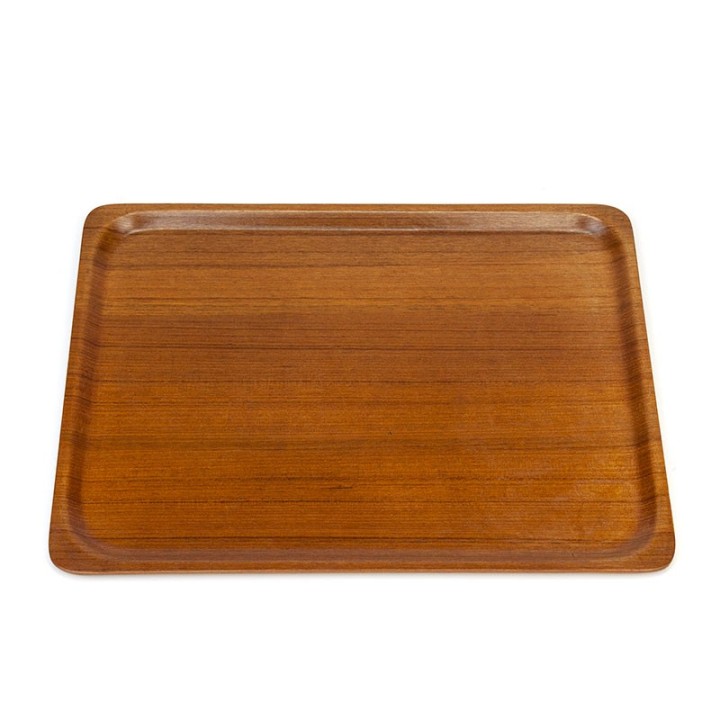 Large vintage teak tray