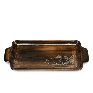 Vintage earthenware serving dish from Ambacht Volendam