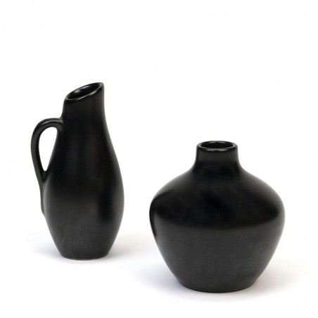 Set of vintage miniature pottery vases Zenith Gouda