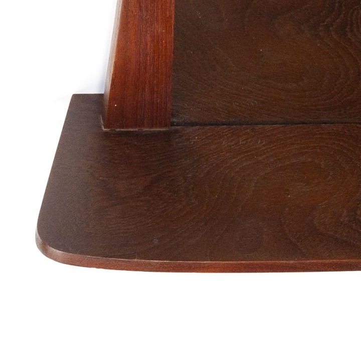 Danish vintage mirror with shelf from the fifties