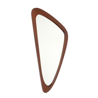 Vintage asymmetrische Deense design spiegel