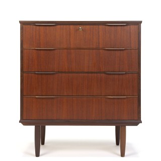 Groot Deens model vintage ladekast met 4 lades