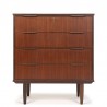 Large Danish model vintage chest of drawers with 4 drawers