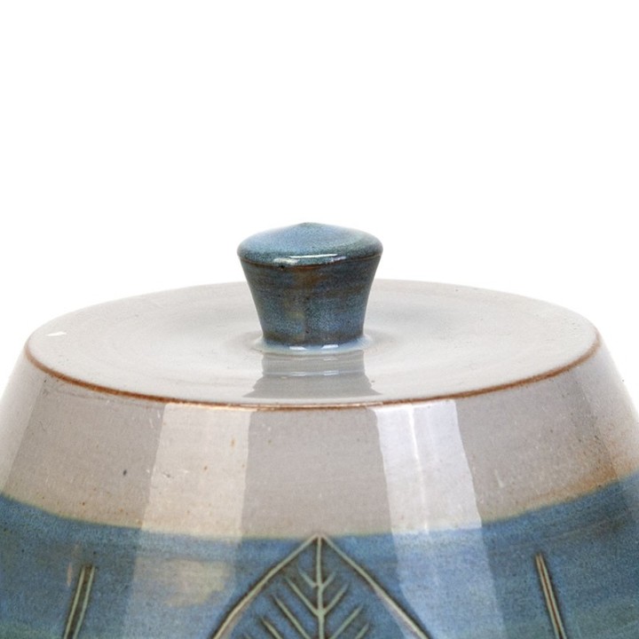 Vintage bell jar of Ambacht Volendam pottery