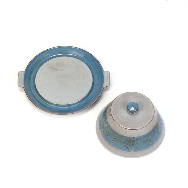 Vintage bell jar of Ambacht Volendam pottery