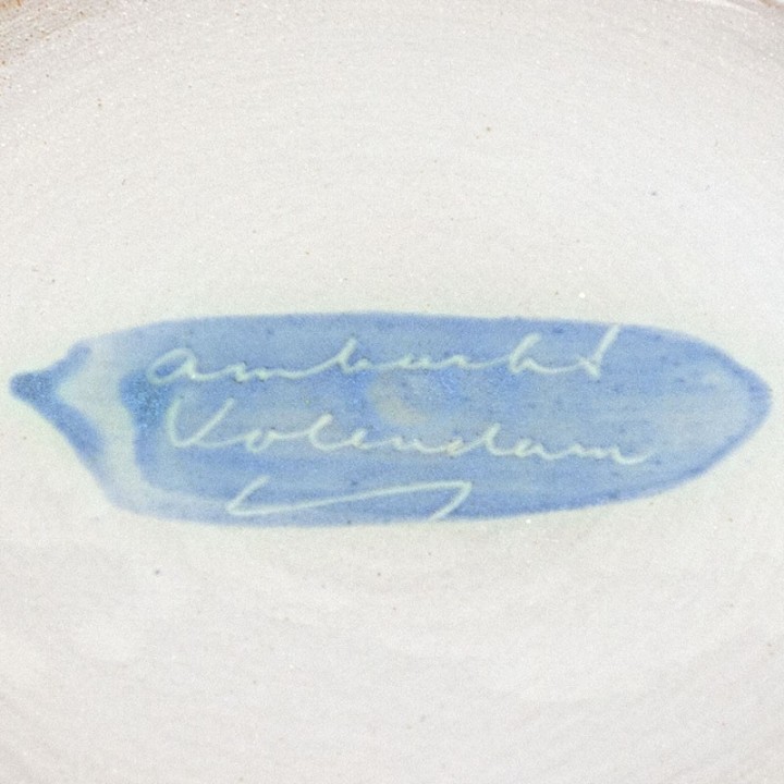 Vintage bell jar of Ambacht Volendam pottery