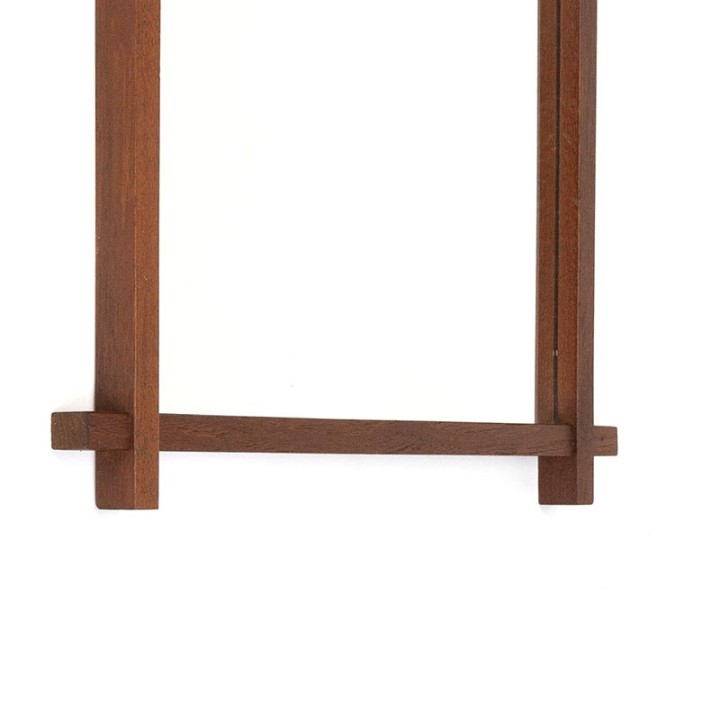 Teak Danish rectangular vintage mirror