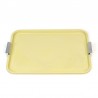Yellow metal vintage tray 1950s / 60s