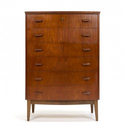 Classic design Danish vintage chest of drawers in teak