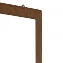 Seventies vintage mirror in wenge wood