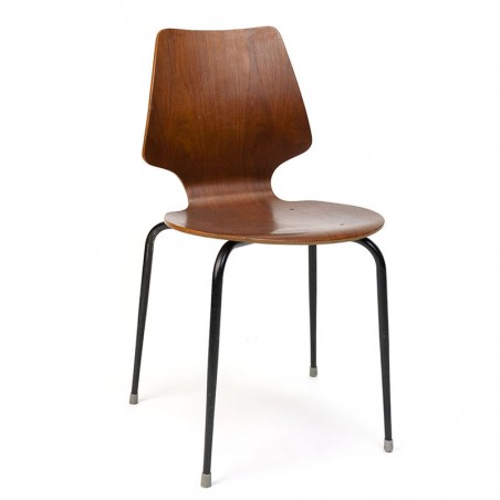 Industrial vintage Danish school chair