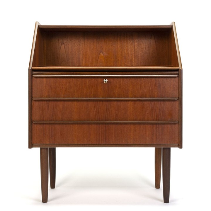 Teak Danish vintage secretaire from the sixties