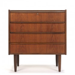 Danish chest of drawers with 4 drawers vintage model