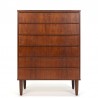 Danish vintage model chest of drawers with 6 drawers