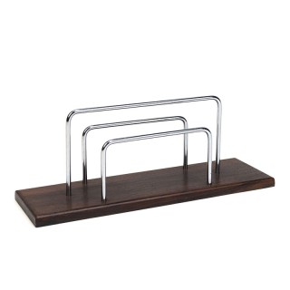 Rosewood vintage letter holder