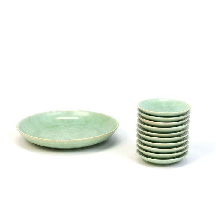 Set of petit four dishes vintage sixties