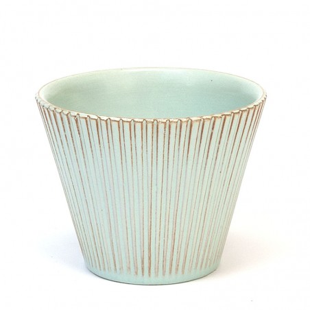 Pastel green vintage small flower pot from ADCO