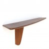 Teak Danish small organic vintage wall shelf