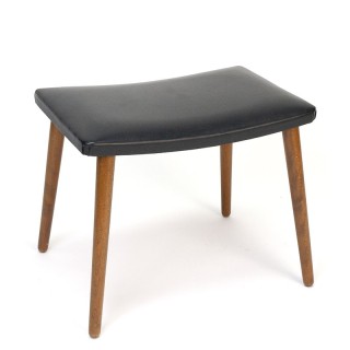 Vintage ottoman/ kruk jaren vijftig Denemarken