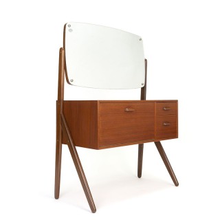 Danish sixties vintage dressing table in teak
