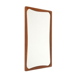 Danish vintage mirror with organic detail
