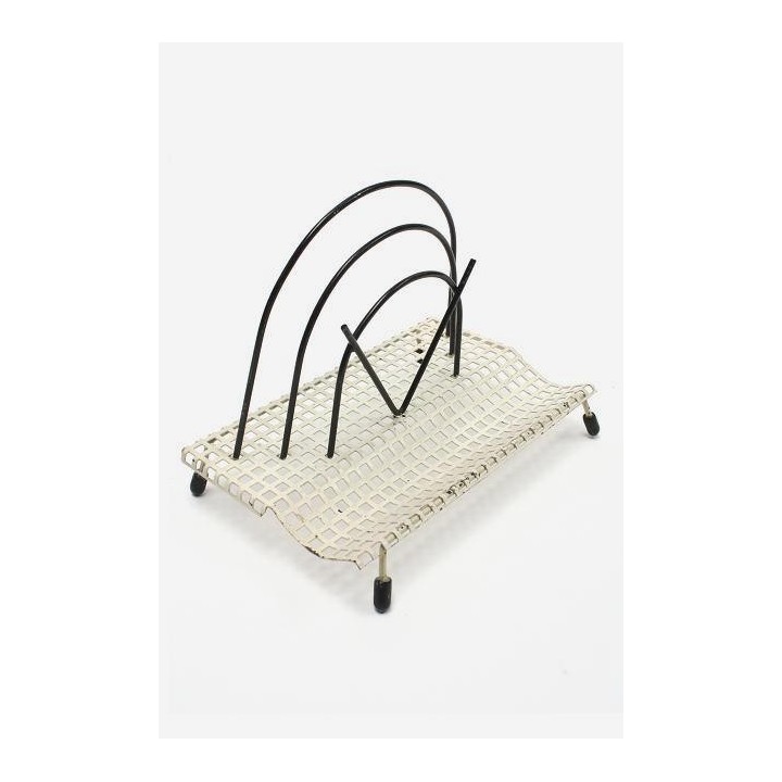 Brievenhouder jaren 50 wit/zwart - Retro Studio