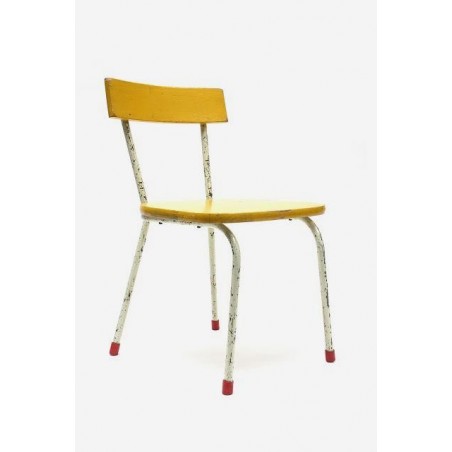 Child's chair with yellow seat