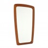 Small vintage Danish mirror with teak frame