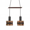 Dubbele vintage Coronell hanglamp ontwerp Werner Schou