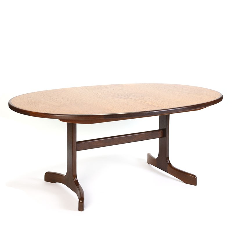 Gplan vintage extendable oval dining table