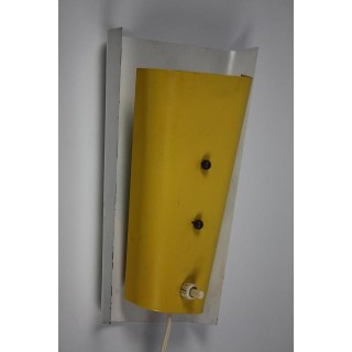 Yello/white fifties wall lamp - Retro Studio