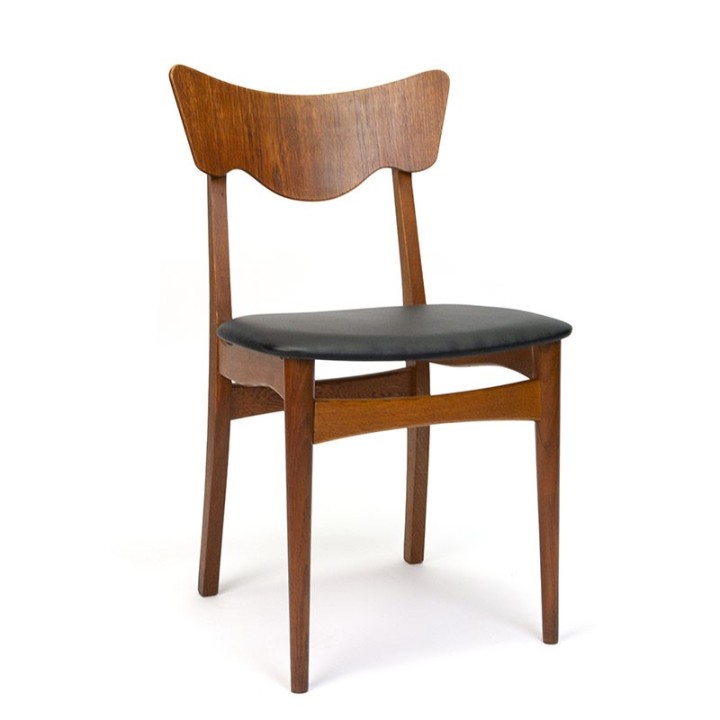 Fifties Danish vintage dining table chair in teak