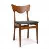 Fifties Danish vintage dining table chair in teak