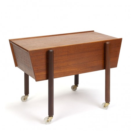Side table with storage Danish vintage design