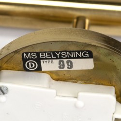 Set vintage MS Belysning wandlampen model 99