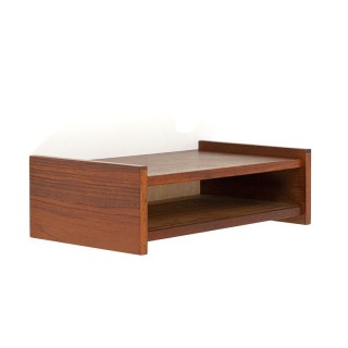 Teakhouten vintage klein open wandkastje