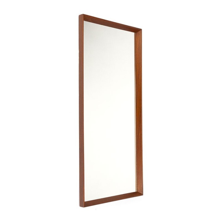 Danish vintage teak frame mirror