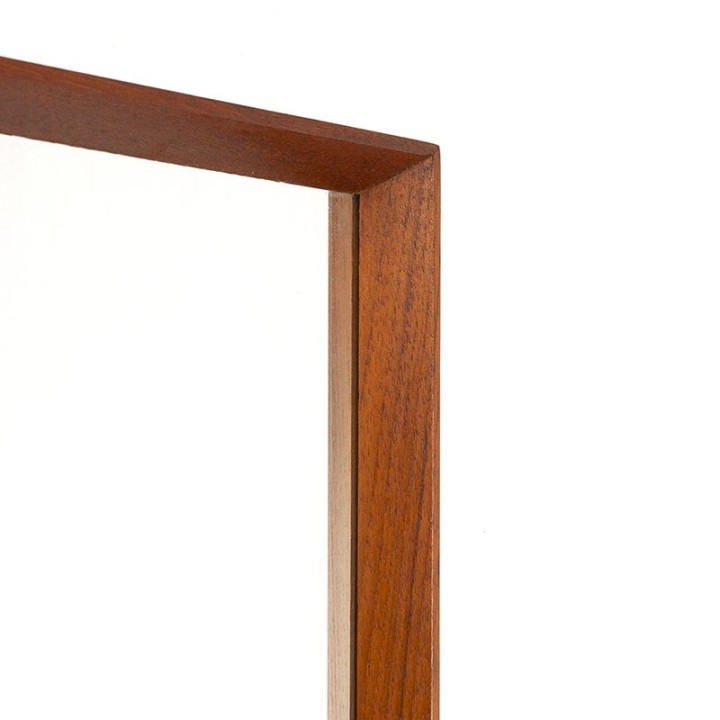 Danish vintage teak frame mirror