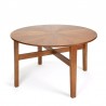 Special vintage Danish dining table with inlaid teak top