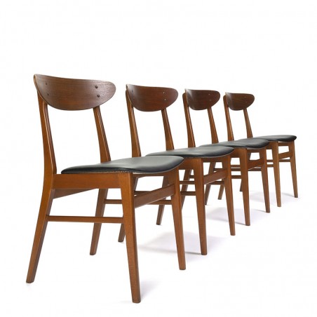 Vintage Farstrup model 210 set of 4 chairs
