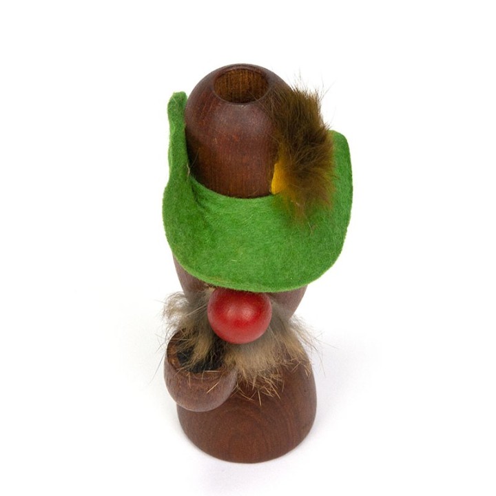 Teak Danish vintage doll with pipe