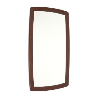 Danish vintage mirror in dark teak frame