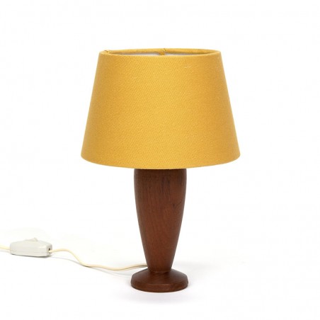 Teakhouten Deens klein model tafellamp