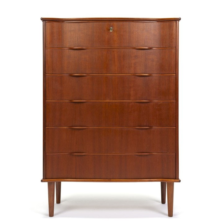 Danish classic vintage teak chest of drawers