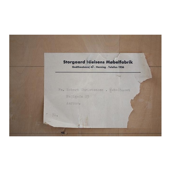 Vintage secretaire met plywood