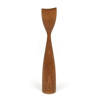 Danish vintage candlestick organic shape