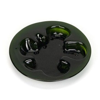 Groot model vintage glazen Holmegaard schaal