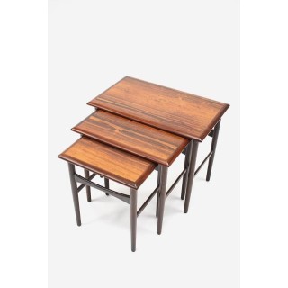 Set of 3 nesttables rosewood - Retro Studio