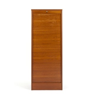 Teak Danish fifties filing cabinet narrow/high model