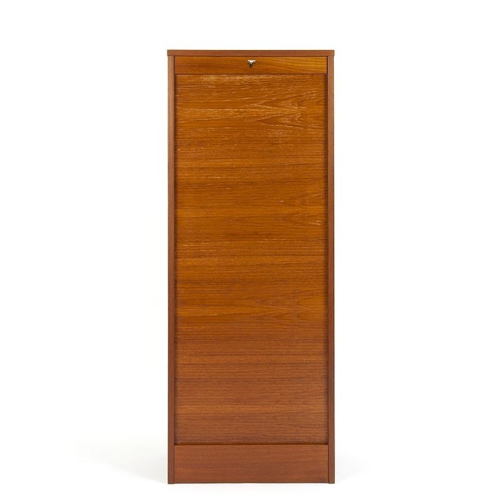 Teak Danish fifties filing cabinet narrow/high model